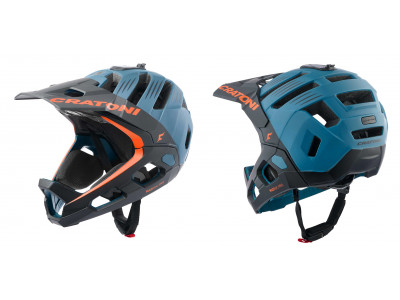 CRATONI Madroc Pro Helm, blau/schwarz/matt