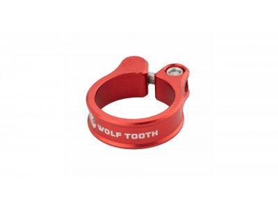 Wolf Tooth saddle clamp, 34.9 mm, red