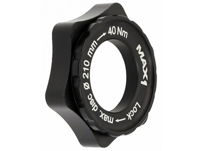 Max1 Center Lock/6 hole adapter, black