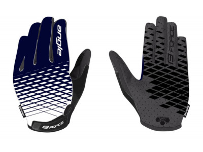 FORCE Angle rukavice, biela/modrá