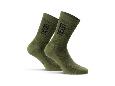 Neon 3D socks, camo/black