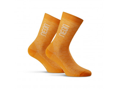Neon ponožky NEON 3D Orange Fluo