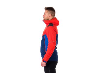 Northfinder DYLAN softshell kabát, piros/kék