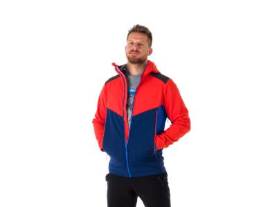 Northfinder DYLAN softshell kabát, piros/kék