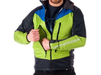Northfinder NOLAN hibrid kabát, lime/zöld/fekete