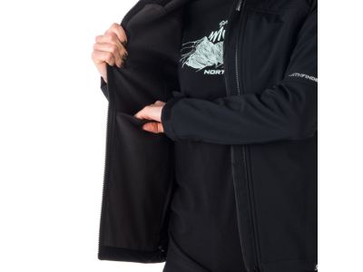 Damska kurtka softshell Northfinder ASHLEE w kolorze czarnym