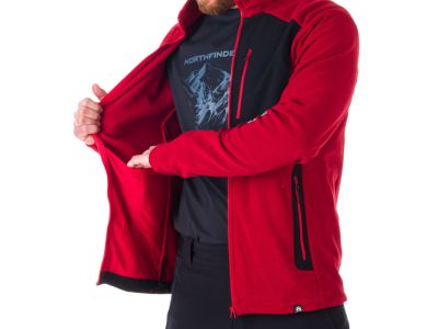 Northfinder BELLAMY pulóver, sötét piros
