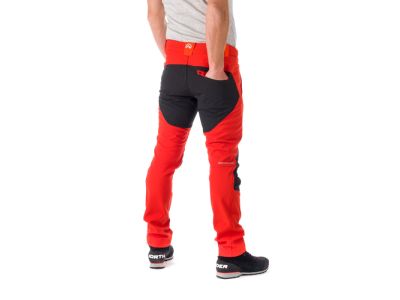 Pantaloni Northfinder TROY, roșu/negru