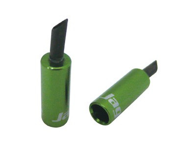 Jagwire BOT060EJ cable end with protection, Al, 5 mm, green