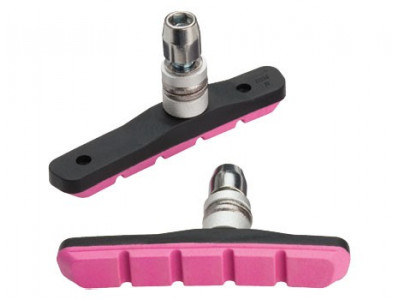 Jagwire JS908T- P brakes. Mountain Sport rubber bands, pink