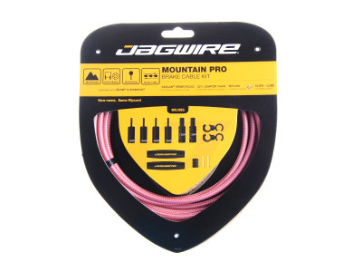Jagwire MCK424 Mountain Pro, brake set, pink braided