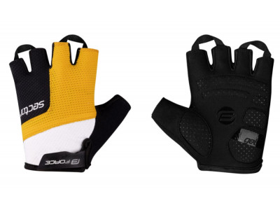 Force Sector unisex gélové rukavice čierna/žltá