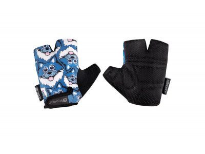 FORCE Wolfie Kid children&amp;#39;s three-finger gloves, blue