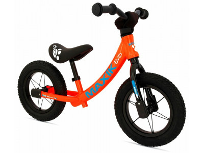 Rowerek biegowy dla dzieci Maxík Evo 12, neon orange/blue