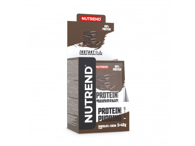 Nutrend PROTEIN PUDDING, 5 x 40 g, chocolate + cocoa