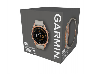 Garmin Fēnix 7S Solar GPS hodinky, Rose Gold, Light Sand Band