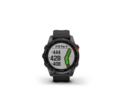 Garmin fēnix® 7S Solar sports watch, slate gray/black band