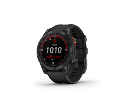 Garmin Fēnix 7 Solar GPS hodinky, Slate Gray, Black Band