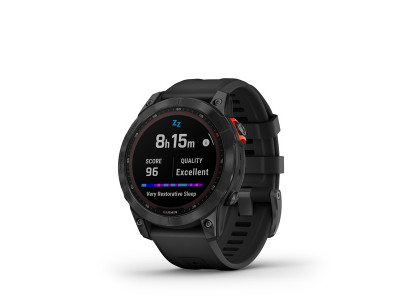 Garmin Fēnix 7 Solar GPS hodinky, Slate Gray, Black Band