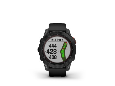 Solarny zegarek GPS Garmin Fēnix 7, łupkowoszary, czarny pasek