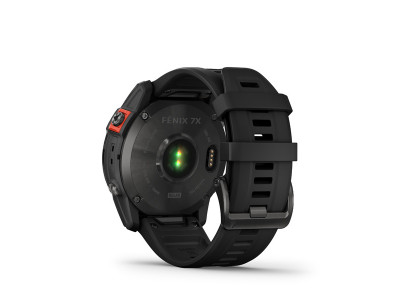 Garmin fenix® 7X Solar sports watch, slate gray/black band