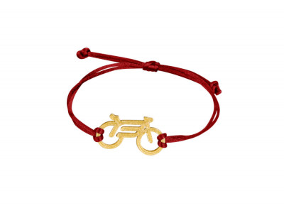 FORCE Bike bracelet gold/wine