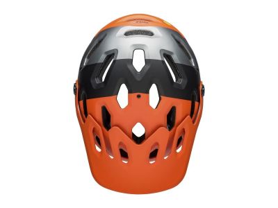 Bell Super 3R MIPS Helm, Mattorange/Schwarz