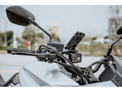 Topeak MOTORCYCLE RIDECASE MOUNT HB + OMNI RIDE CASE handlebar holder