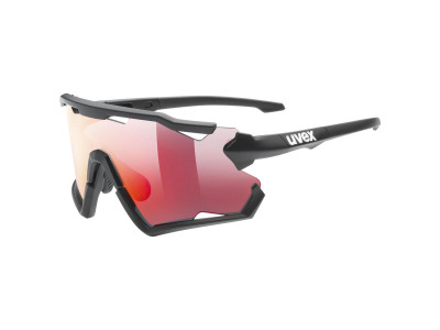 Zestaw okularów uvex Sportstyle 228, black matt/lustro czerwony uni