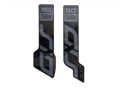 RockShox SID Ultimate 27,5"/29" 80-100 mm, sada nálepiek, polar foil/gloss black