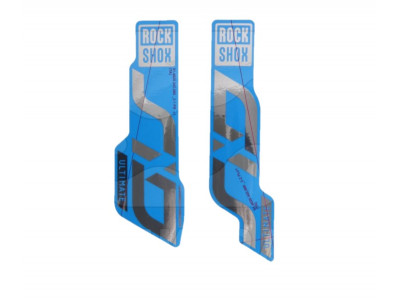 Rock Shox Decal SID Ultimate 27,5&quot; /29&quot;  80-100 mm polar foil /gloss blue
