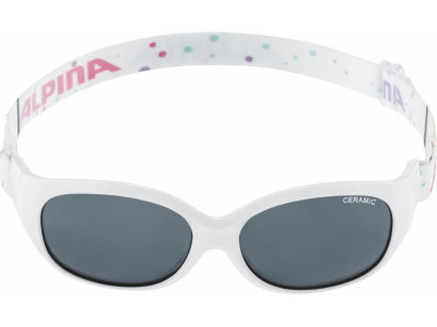 ALPINA SPORT FLEXXY KIDS dětské brýle bílé s tečkami
