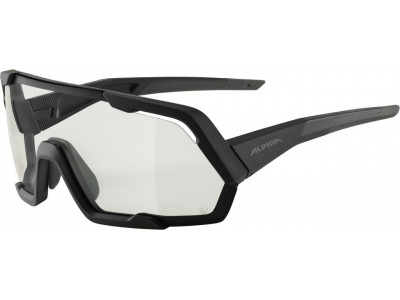 ALPINA ROCKET V glasses, all black matte/photochromic
