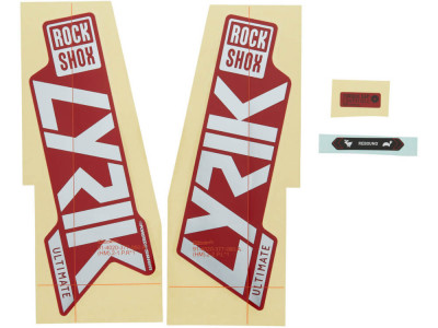 Rock Shox Decal Lyrik Ultimate 27,5 &amp;quot;/ 29&amp;quot; Polar foil / gloss red