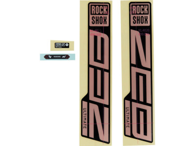 Rock Shox Decal ZEB Ultimate 27.5 &amp;quot;/ 29&amp;quot; Gloss black / Copper