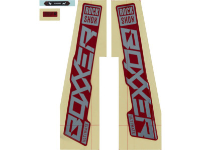Rock Shox Decal Boxxer Ultimate 27,5&quot; /29&quot;  red/gloss polar foil
