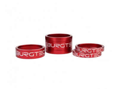 Burgtec Spacer Kit set of spacers for the stem, 5/5/10/20 mm, red