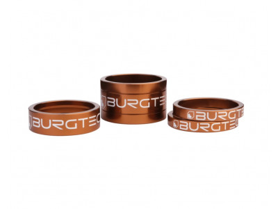 Burgtec Spacer Kit Unterlegscheiben-Set für den Vorbau, 5/5/10/20 mm, Bronze