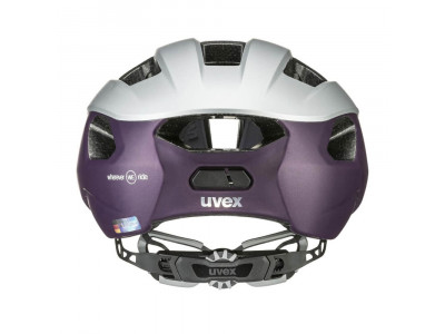 uvex Rise CC Helm, Silver/Plum We