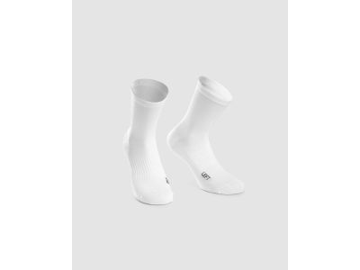 ASSOS Essence High ponožky, dvojbalenie, biela