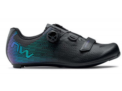 Męskie buty rowerowe szosowe Northwave Storm Carbon 2 czarne/opalizującym