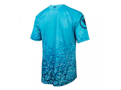 Męska koszulka rowerowa Endura SingleTrack Print Tee LTD z krótkim rękawem Electric Blue