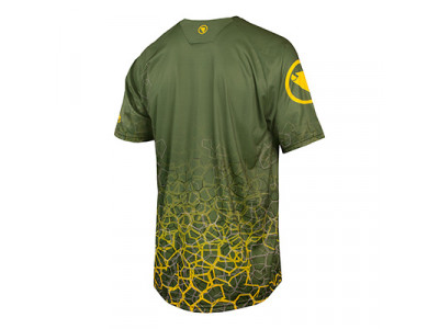 Endura SingleTrack Print Tee LTD pánský dres krátký rukáv olivově zelená