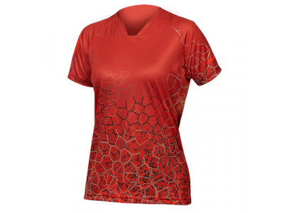 Endura SingleTrack Print Tee LTD women&amp;#39;s jersey short sleeve Cayenne