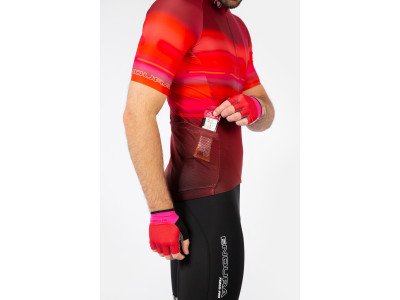 Koszulka rowerowa Endura Virtual Structure w kolorze czerwonym