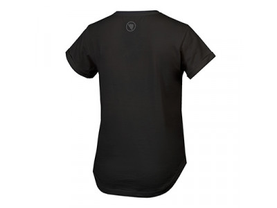 Damska koszulka T-shirt Endura One Clan Organic Tee Camo w kolorze czarnym