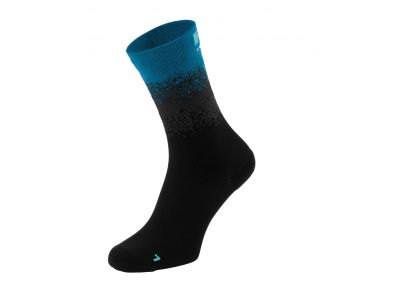 R2 STEEP ponožky, čierna/modrá
