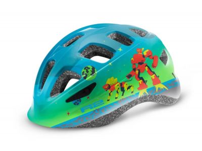 R2 Bunny children&amp;#39;s helmet, blue/green/red
