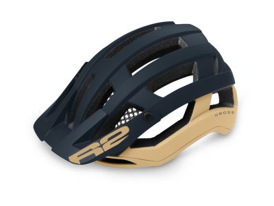 Kask R2 Cross, beżowo-szary