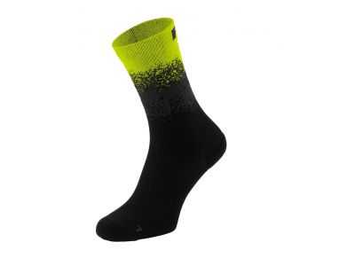 R2 STEEP ponožky, černá/žlutá